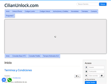 Tablet Screenshot of cilianunlock.com